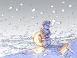 Dyo in the snow