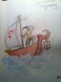 A bord du Burning Arrow