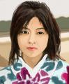 Portrait d'une femme japonaise