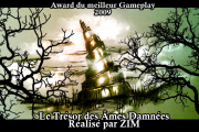 Award pour le jeu "le trsor des mes damns" par Zim