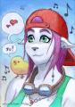Dessin de personnage improvis� sur papier 07 2025