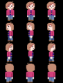 Spritesheet protagoniste Five Rooms