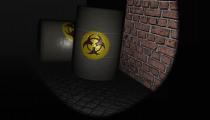 Barils dans une ruelle
