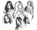 Portraits f&eacute;minins