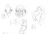 Croquis animeaux humanis&eacute;s