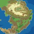 Sud de carte du continent