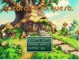 Ecran de debut de jeu