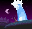 The vampire Killer of the world of knights in the nightmare! But the moon is to big for a little her